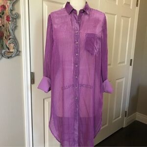 Anthropologie Akemi + Kin Purple button down Top